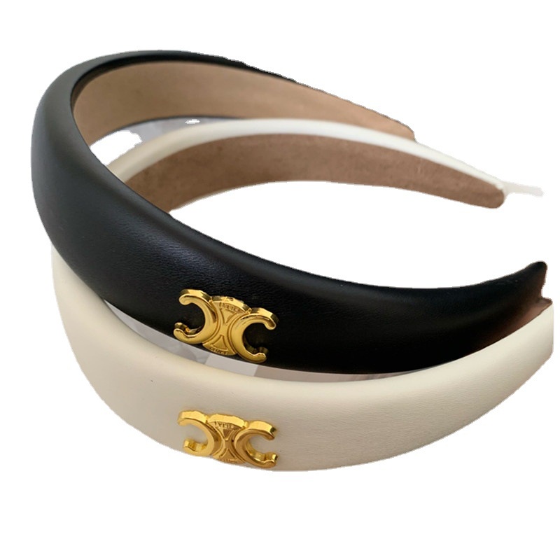 Băng Đô Cài Tóc Chất Liệu Da PU Cao Cấp Phong Cách Retro 2022