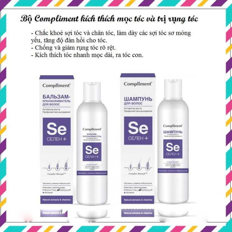 Bộ Compliment kích thích mọc tóc và trị rụng tóc - Xách tay