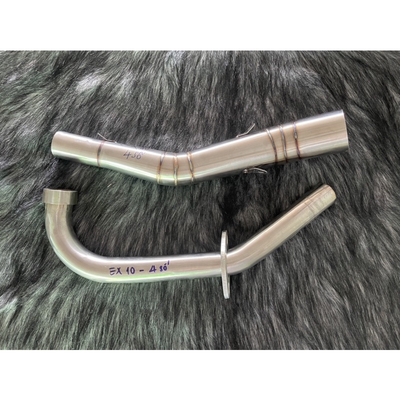 Cổ pô Inox 304 2 khúc họng tăng cho Win/Ex/Si/Dream/Wave