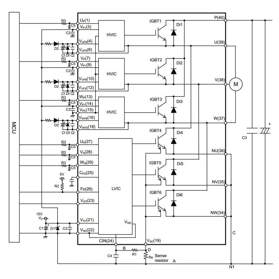 [Mã 33ELSALE hoàn 7% đơn 300K] PS21A79 IGBT Mitsubishi 50A 600V tháo máy