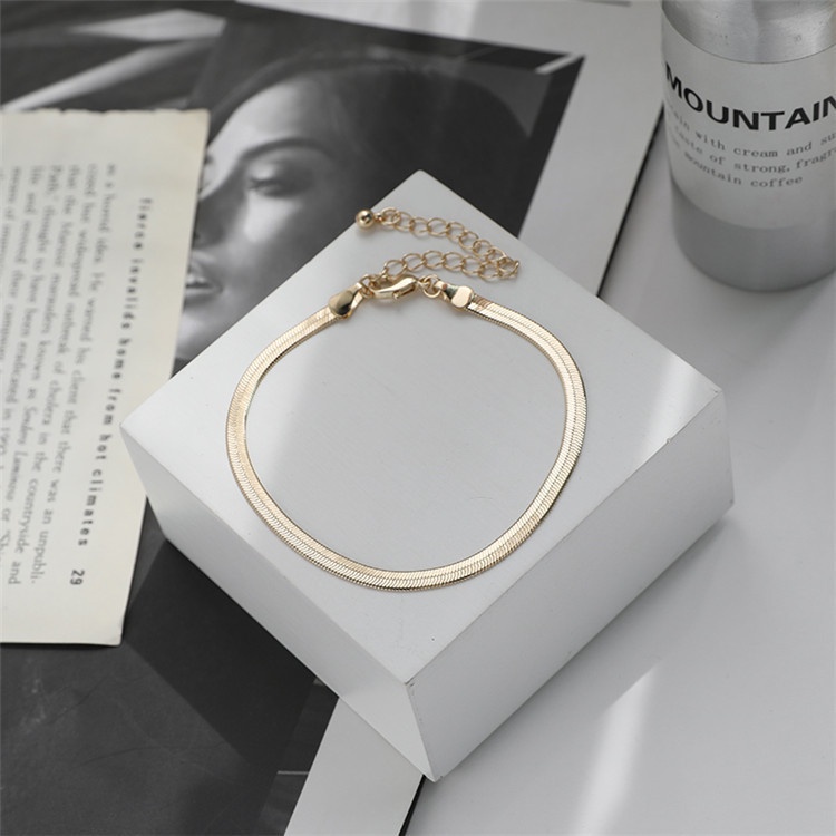 Vòng tay xương rắn thiết kế đơn giản thời trang phong cách Hàn Quốc 19A1385