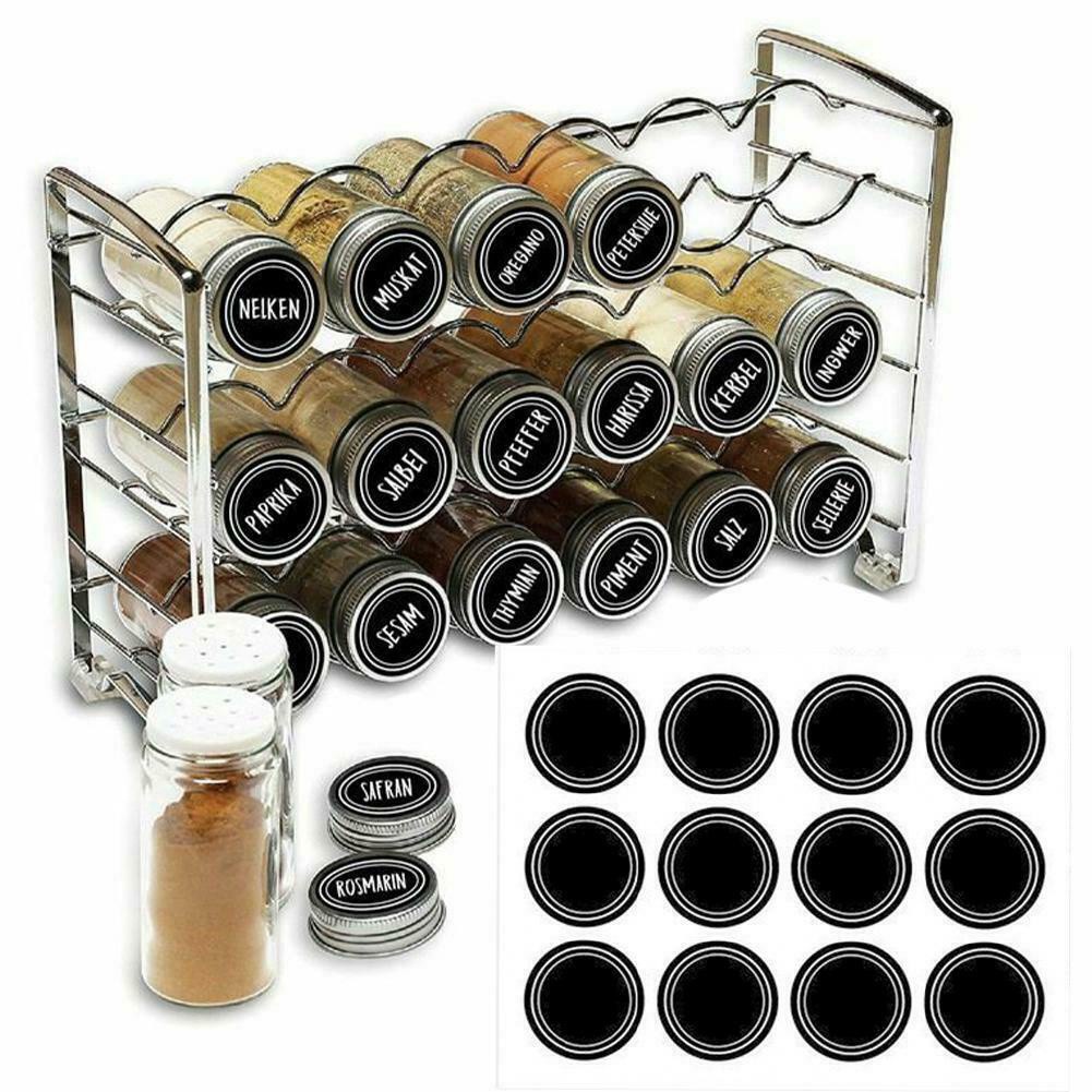 60 Miếng Dán Nhãn O0L8 Hình Tròn Đánh Dấu Lọ Gia Vị