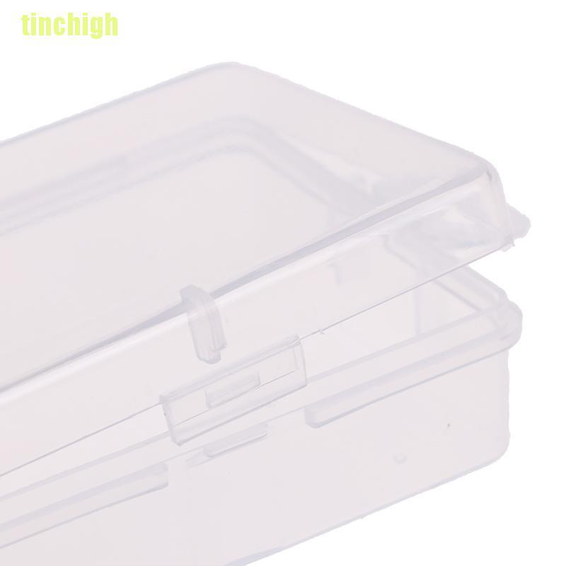 Bộ 10 Hộp Nhựa Trong Suốt Hình Chữ Nhật Đựng Đồ Tiện Dụng