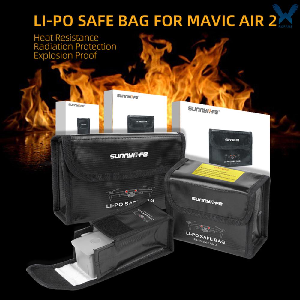 Túi Đựng Pin Lipo 3 Pin Chịu Nhiệt An Toàn Cho Drone Dji Mavic Air 2 | BigBuy360 - bigbuy360.vn