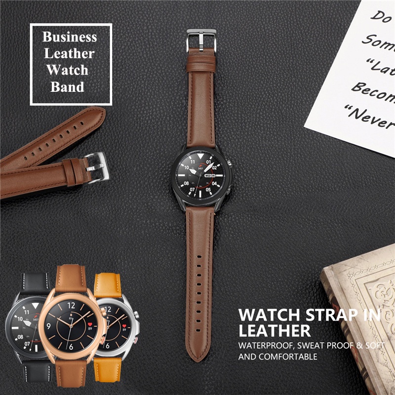 SAMSUNG Dây Đeo Bằng Da Chất Lượng Cao 22mm 20mm Cho Đồng Hồ Thông Minh Huawei Watch GT 3 GT3 46mm GT 2 42mm