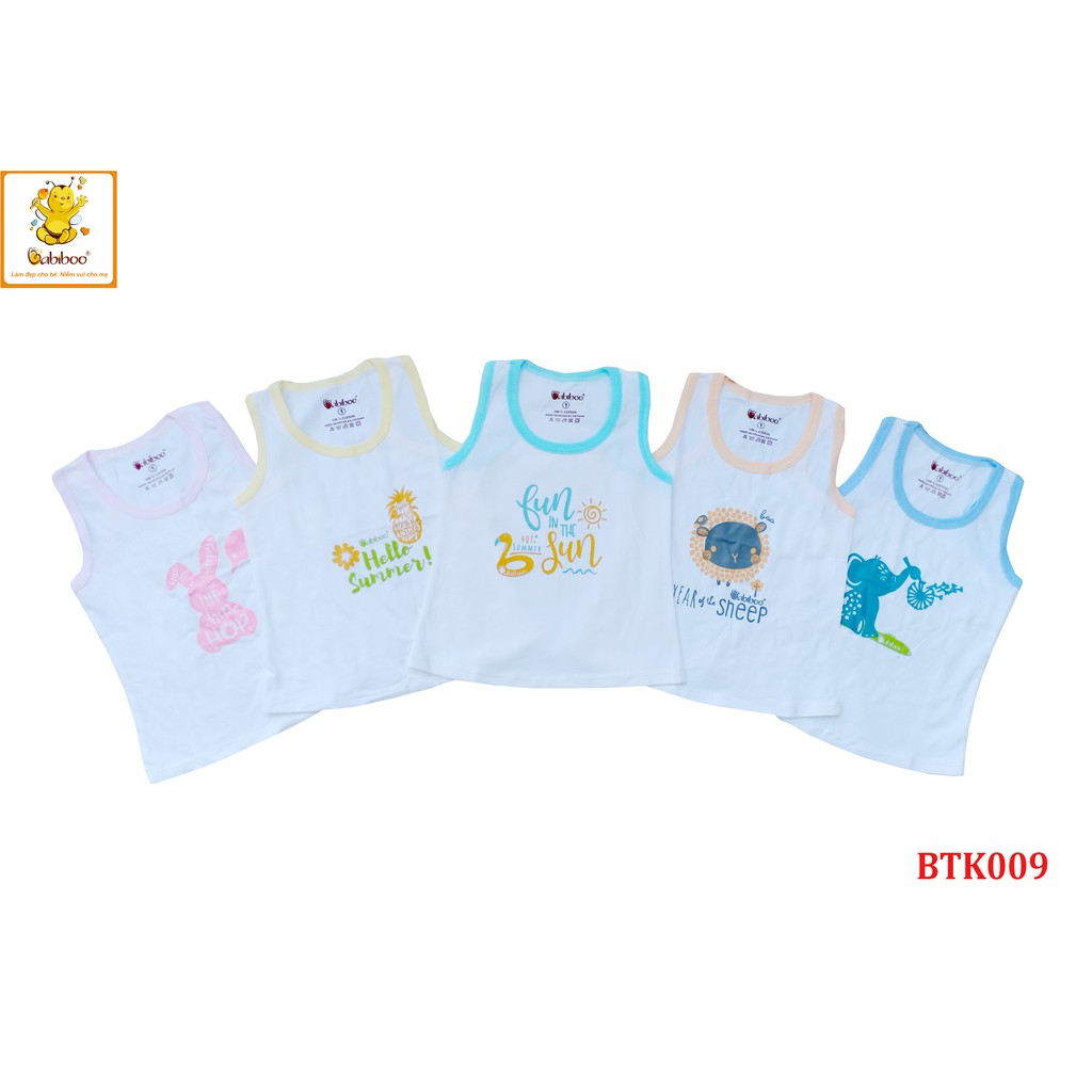 Áo ba lỗ chất cực mát cho bé gái Babiboo KIDS BKT009