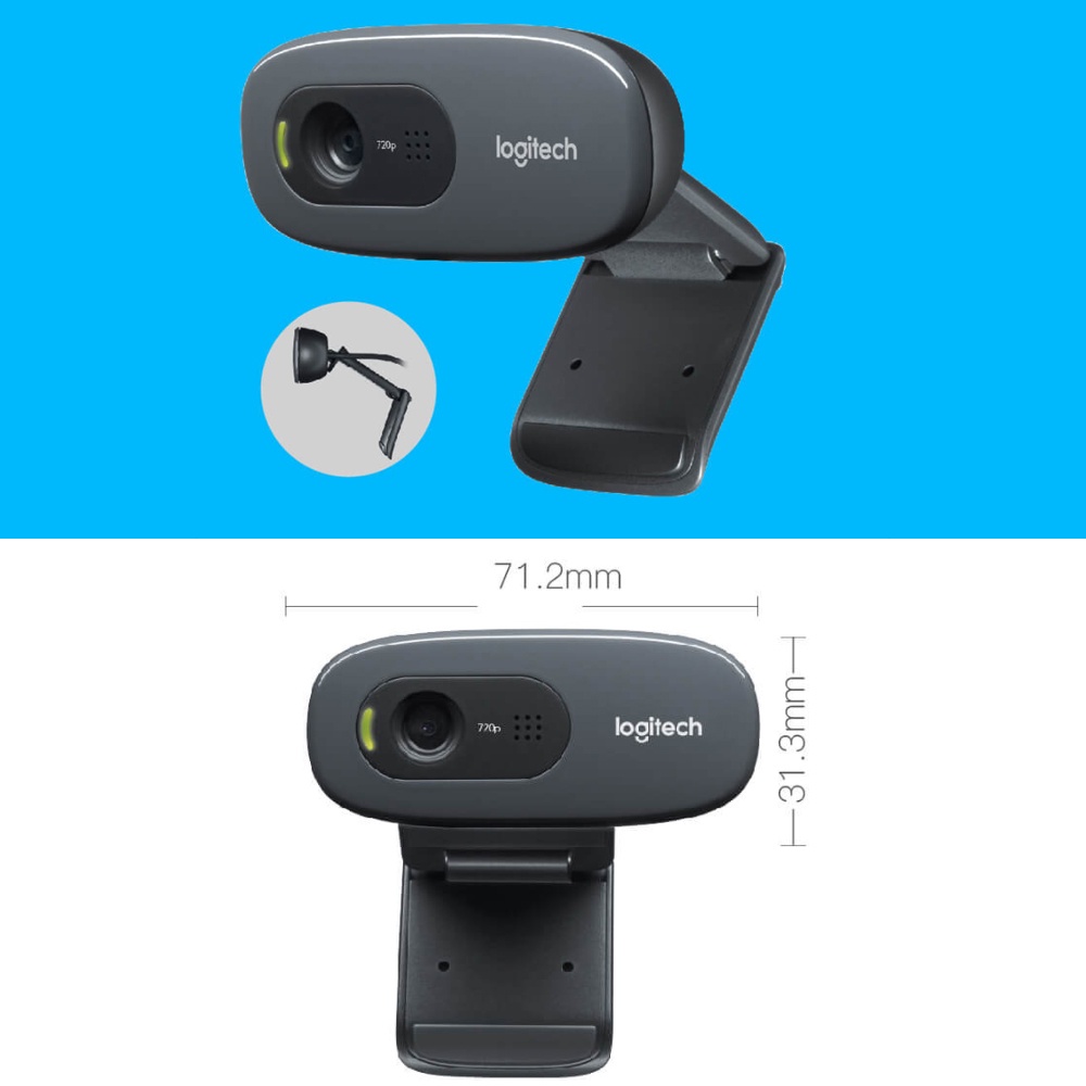 Webcam Logitech C270 Hd 720p Cổng Usb 2.0 Chống Ồn Cho Pc Laptop | BigBuy360 - bigbuy360.vn