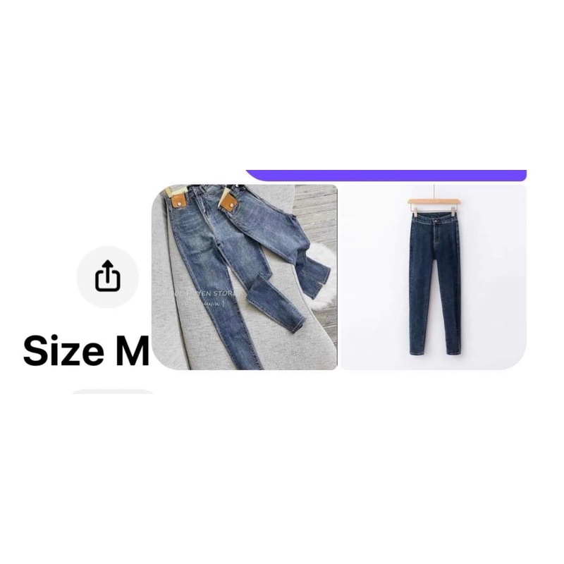 combo quần bò cạp cao nữ