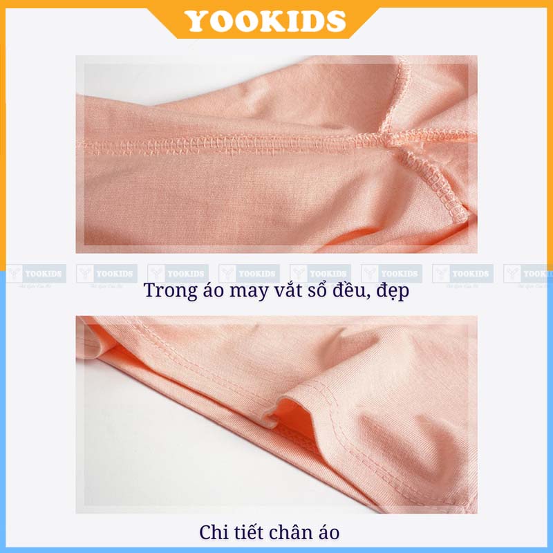 Áo thun trơn cho bé trai bé gái 5 - 16kg chất thun lạnh sài gòn loại 1 YOOKIDS thấm hút mồ hôi cho bé 1 2 3 4 tuổi