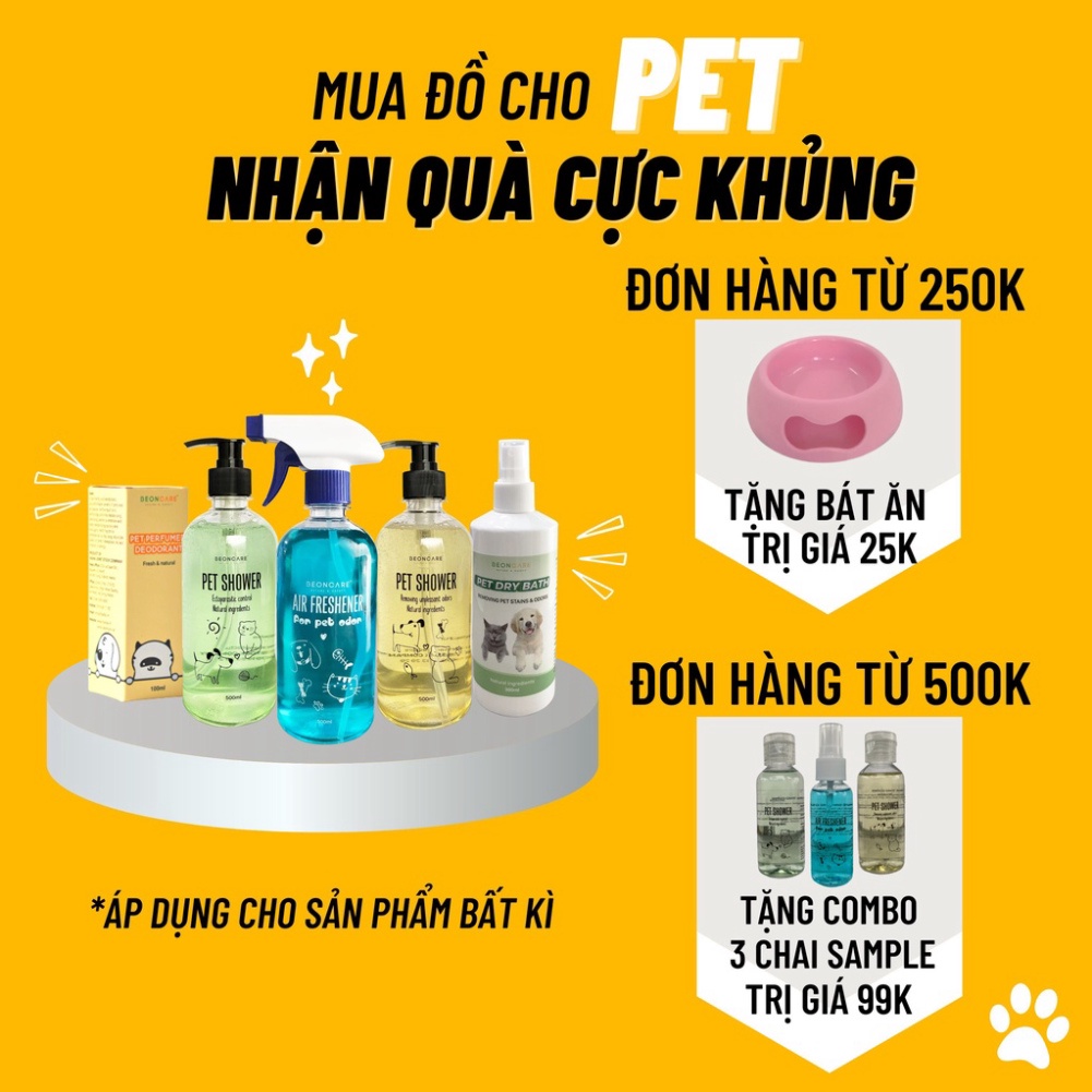 SỮA TẮM CHÓ MÈO TRỊ SẠCH VE RẬN BỌ CHÉT, NẤM NGỨA Không khô da xơ lông CHÍNH HÃNG BEONCARE