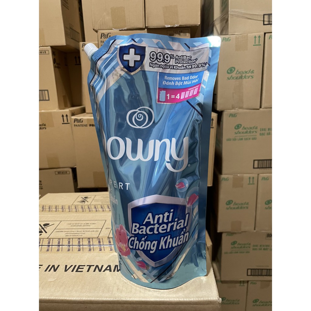 Nước xả vải Downy chống khuẩn túi 1.4L