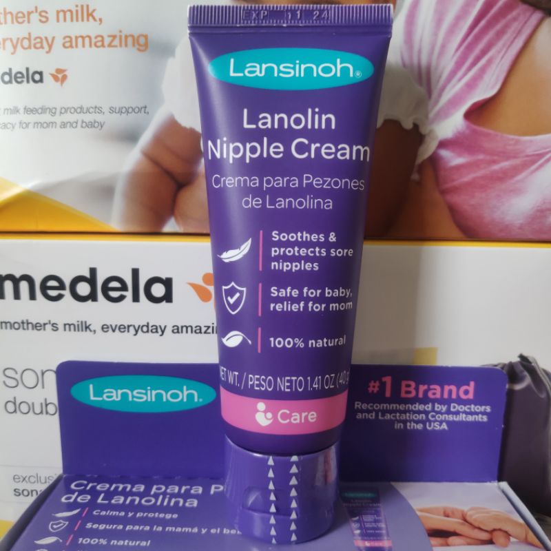 Kem bôi giảm nứt đầu ti Lansinoh Lanolin Nipple Cream 40g