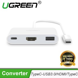 Cáp chuyển đổi usb type c sang usb 3.0 + hdmi + usb type c ugreen 30377 - hàng chính hãng