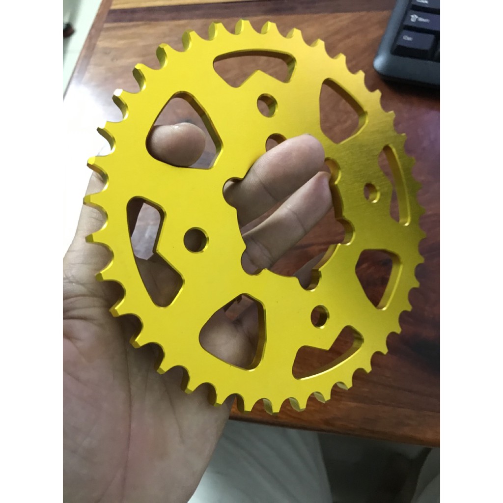 Dĩa nhôm CNC 39T gắn Raider FI