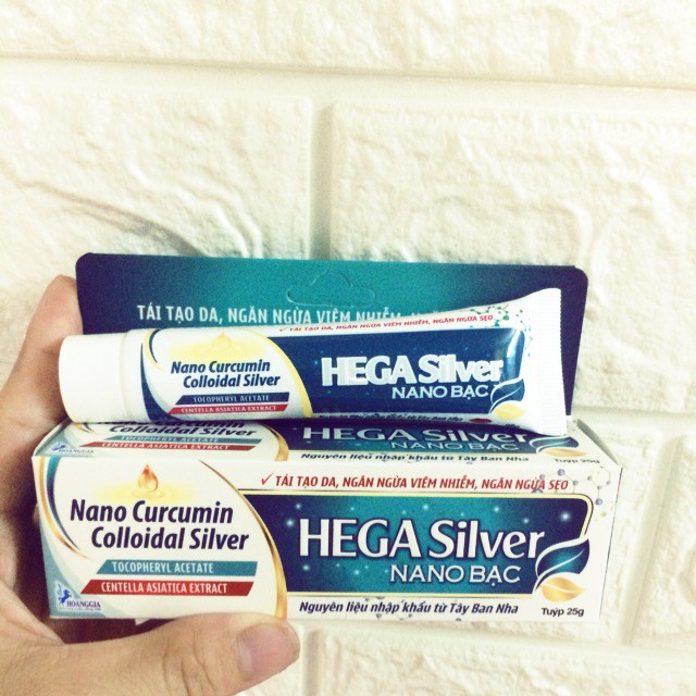 ✔️️️Hega Silver - Gel bôi sẹo, kháng , tái tạo da và ngăn ngừa Vnhiễm cho da