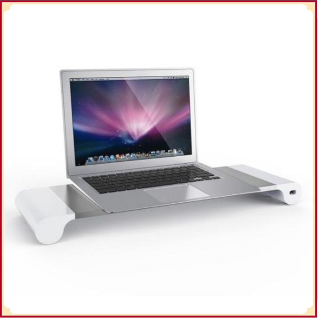Bàn kê Màn hình tích hợp sạc USB chất liệu nhôm tản nhiệt hiệu quả Macbook SpaceBar - AsiaMart