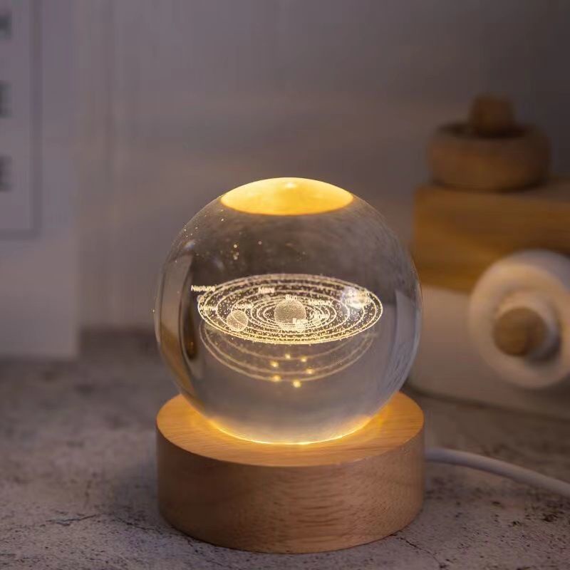 Quả Cầu Pha Lê Phát Sáng Để Bàn Trang Trí Phòng Ngủ Cho Bạn Gái