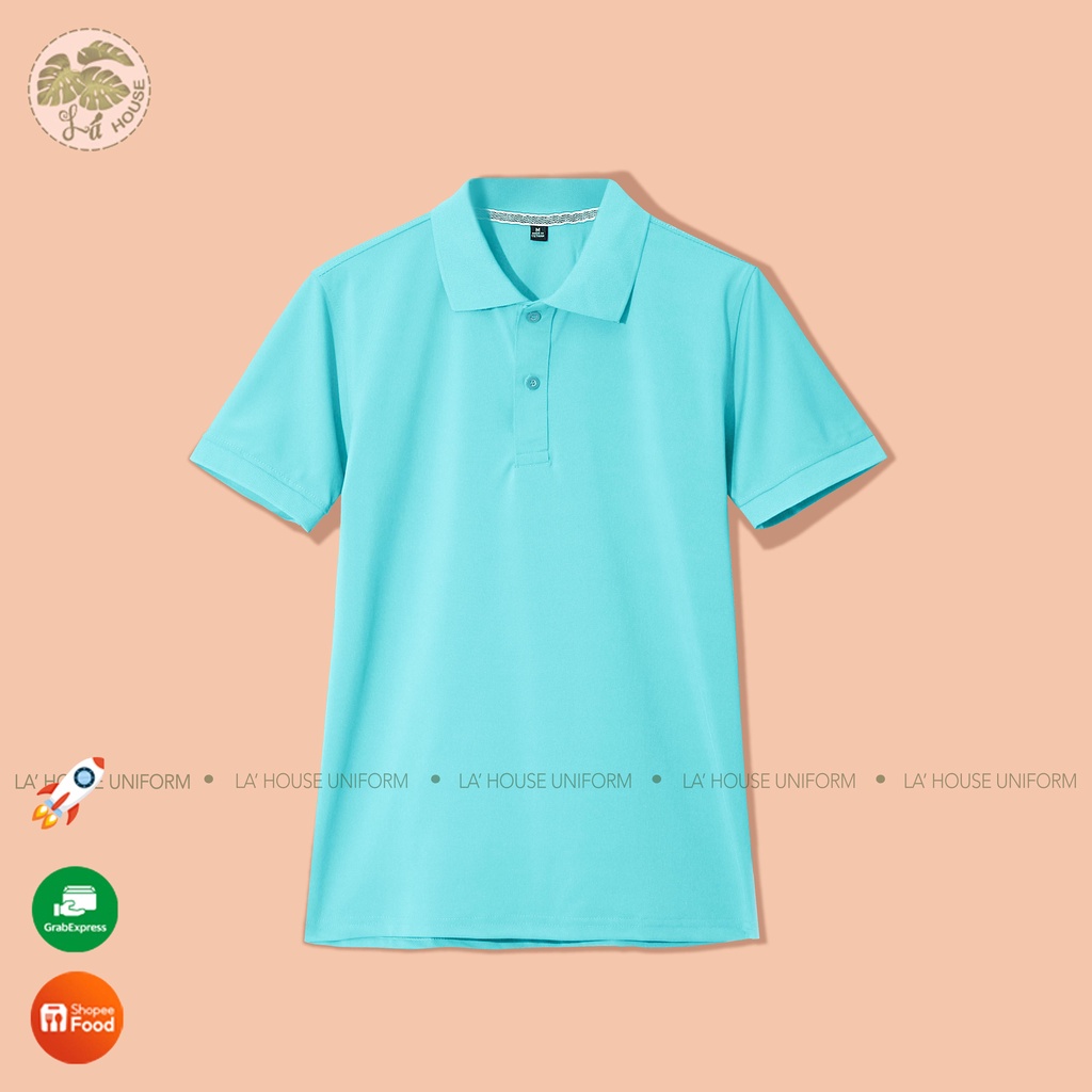 Áo polo đồng phục có cổ bẻ đẹp cao cấp, áo thun nam polo cá sấu màu pastel