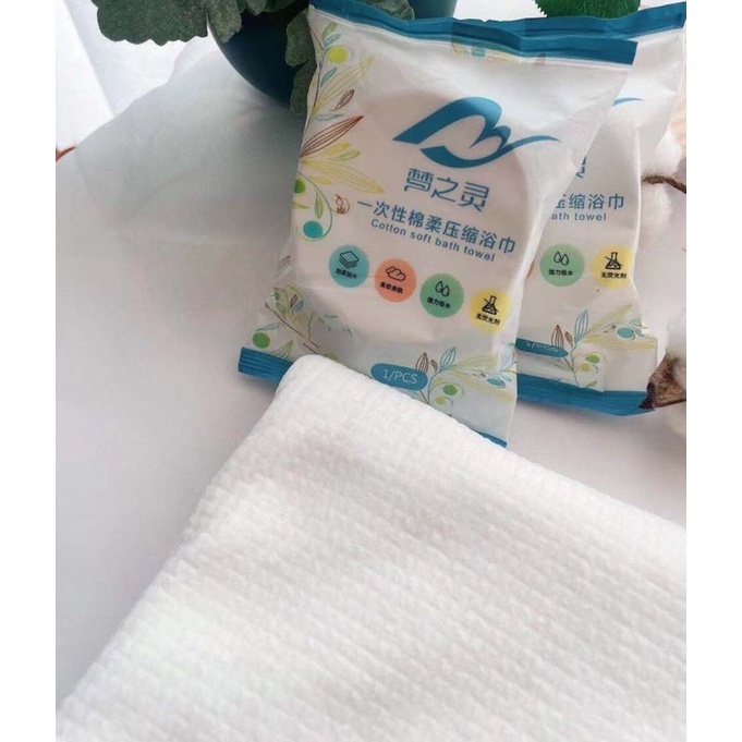 SD5039 Khăn tắm nén du lịch bằng cotton dùng một lần tiện lợi