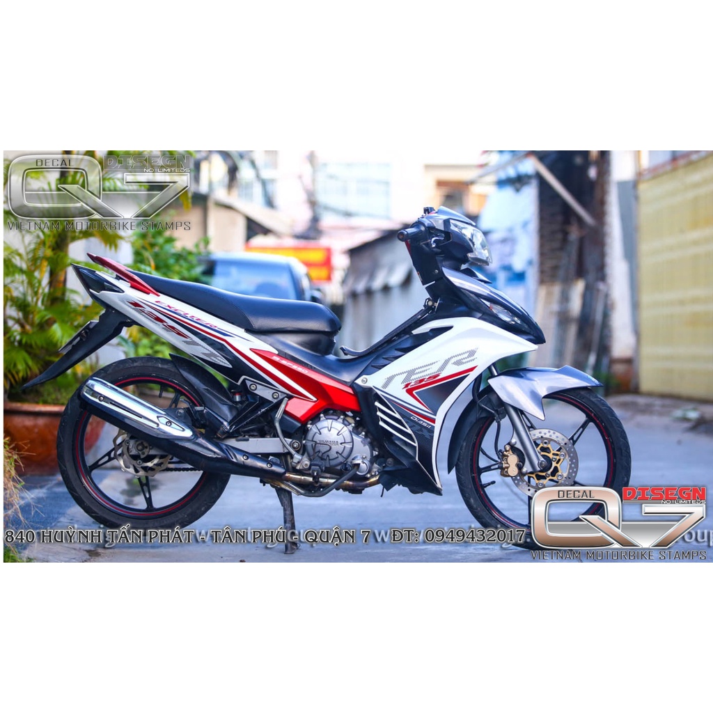 TEM RỜI EXCITER 2011 TRẮNG ĐỎ
