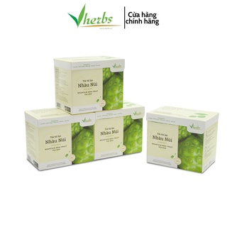 COMBO 3 HỘP TRÀ NHÀU NÚI ( túi lọc) VHERBS - KÍCH THÍCH TIÊU HÓA, NHUẬN TRÀNG, ĐIỀU KINH HOẠT HUYẾT