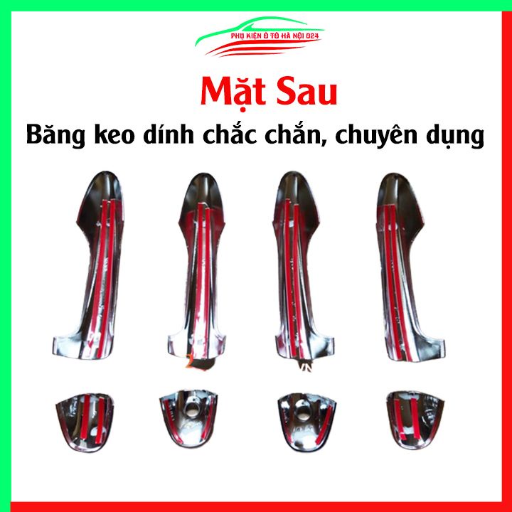 Ốp tay hõm mạ crom Fortuner 2017-2023 sáng bóng chống trầy bảo vệ cửa xe ô tô