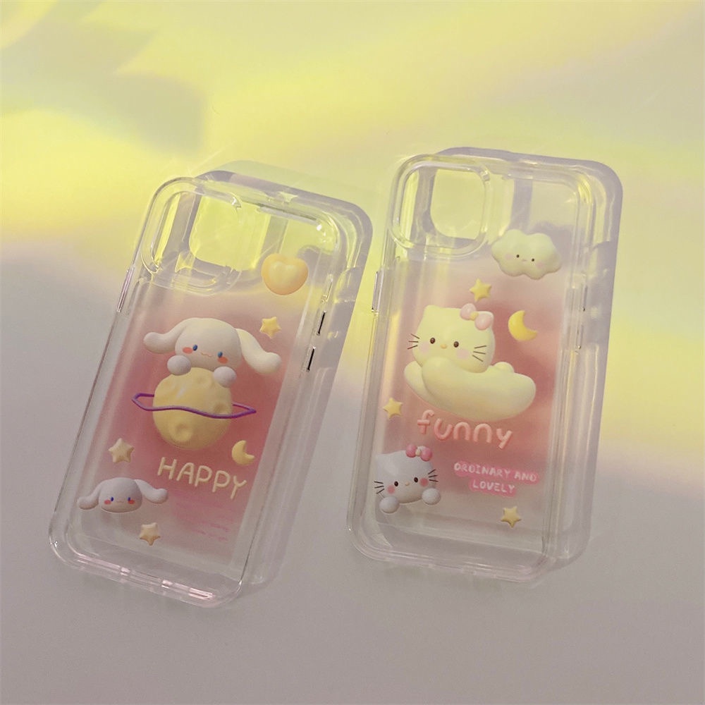 Ốp Điện Thoại Trong Suốt Viền Mềm Chống Sốc Hình HELLO KITTY Cho iPhone 11 13 12 X XS Pro Max xr 12 13 Mini xr