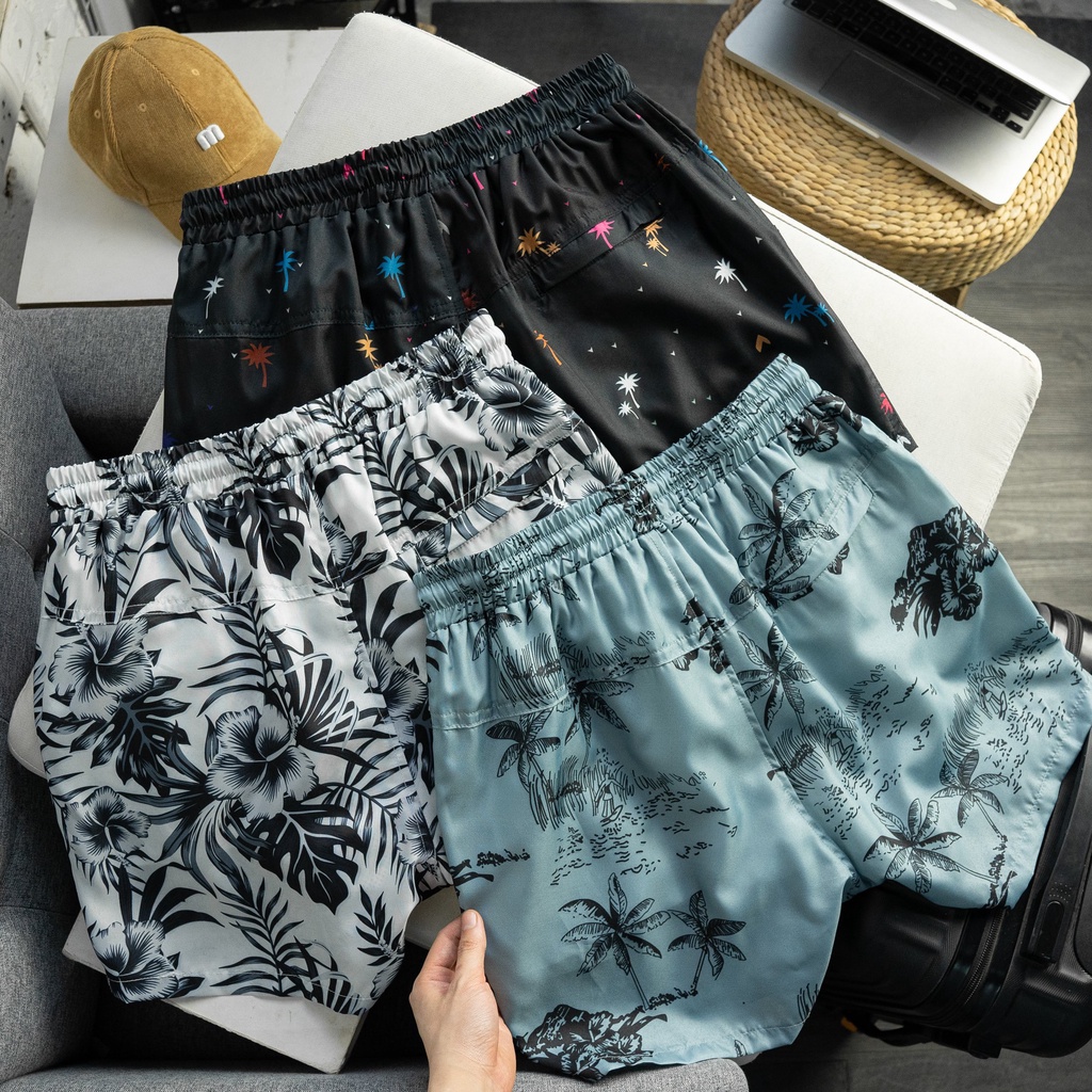 Quần Short nam đi biển họa tiết ZR,Hàng VNXK