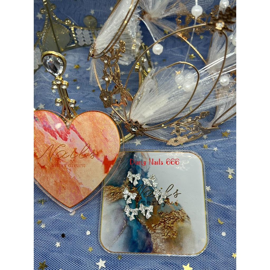 charm nơ trang trí nail