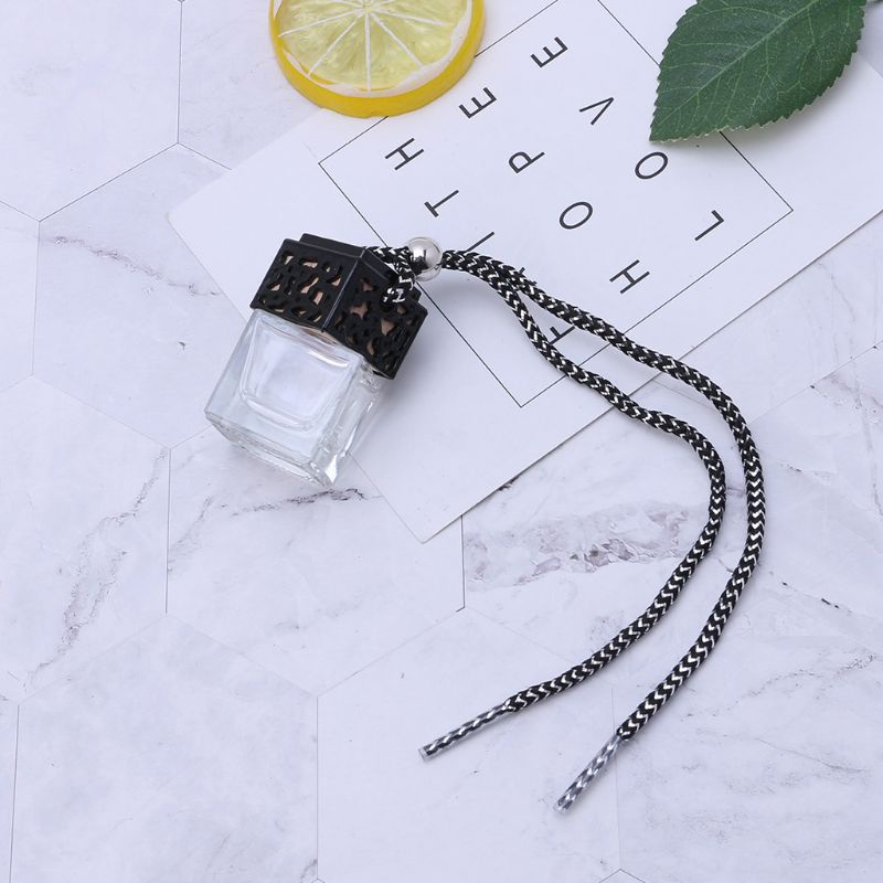 Lọ đựng tinh dầu / nước hoa treo xe hơi bằng thủy tinh trong suốt
