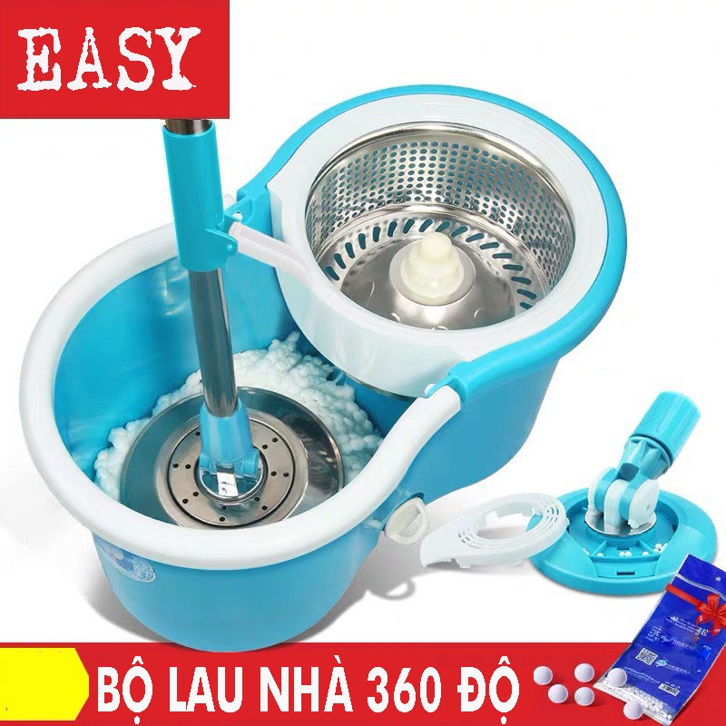 Cây lau nhà 360 độ lồng giặt inox