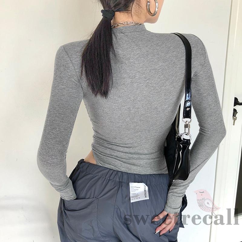 Bộ áo liền quần tay dài cổ tròn màu sắc gợi cảm cho nữ
 | BigBuy360 - bigbuy360.vn