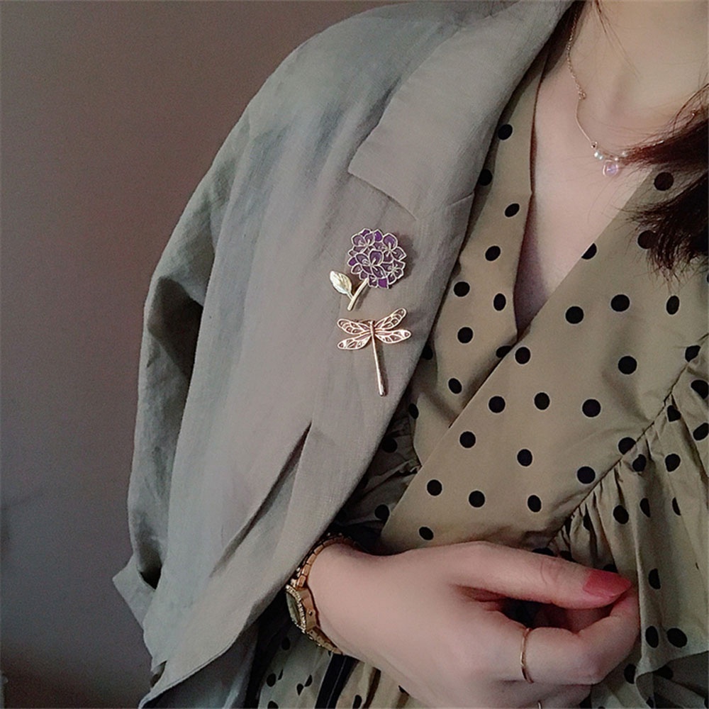 Ghim Cài Áo Hình Chuồn Chuồn Đính Đá Thời Trang