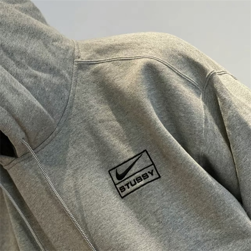 Áo Khoác Hoodie Chui Cổ Nam In Chữ X Stussy DJ9489-063