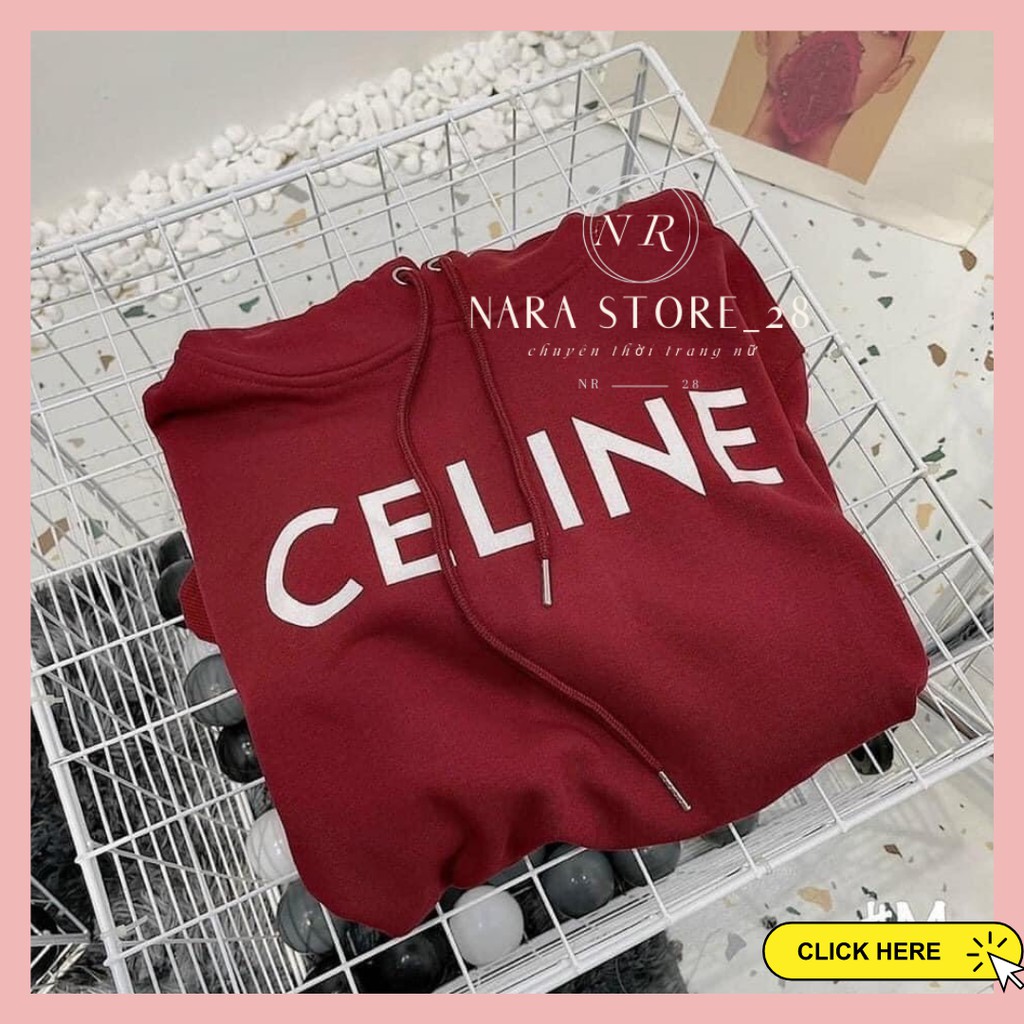 Áo Hoodie Đỏ CELIN - Áo Nỉ Trần Bông Có Mũ TT02 (Kèm ảnh Thật)