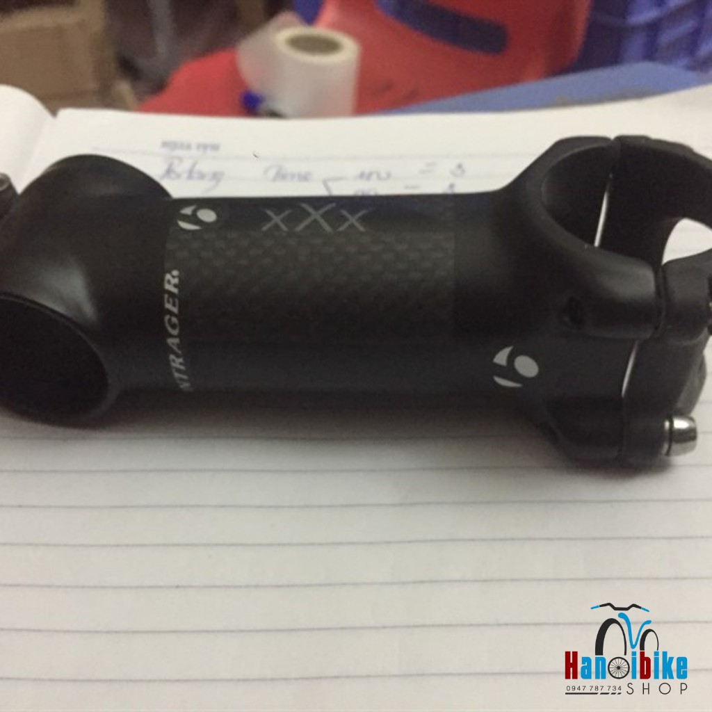 Potang xe đạp nhôm bọc carbon Bontrager Đen xám
