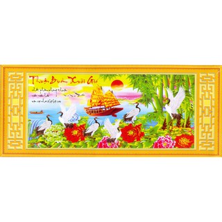 Tranh Thêu Chữ Thập 3D Thuận Buồm Xuôi Gió EVA8301 (Khách tự thêu) kt:67x36cm