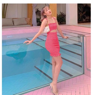 Đầm Nhún Ôm Body Hở Eo