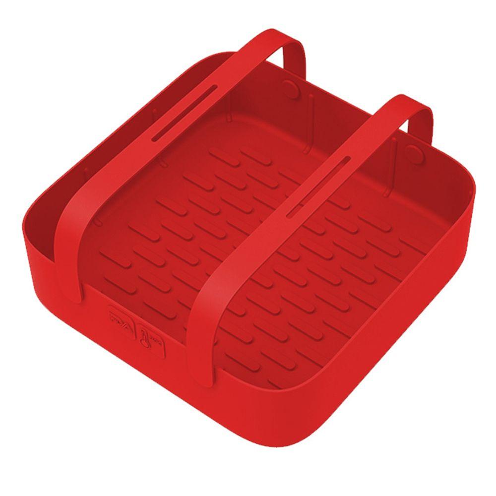 Rổ Silicon Mềm Hình Vuông Có Thể Tái Sử Dụng Cho Máy Chiên Không Dầu