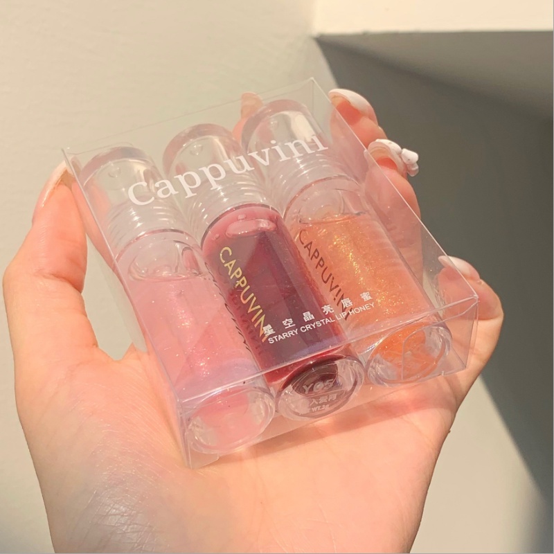 [Hàng mới về] Son Bóng Cappuvini Trong Suốt Ánh Ngọc Trai Nhẹ Nhàng Quyến Rũ