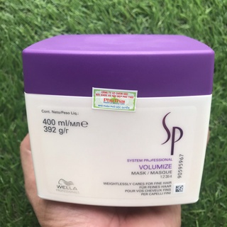 Hấp dầu làm dày tóc và phồng sp wella volumize mask 400ml...