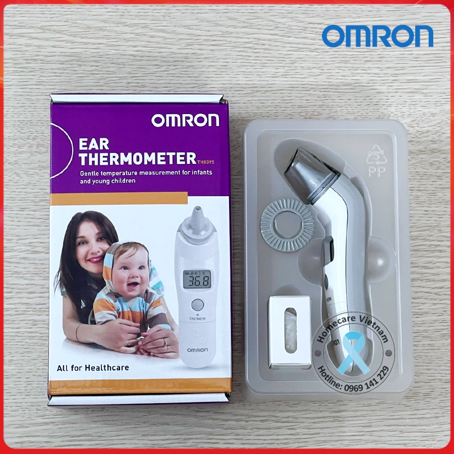 Nhiệt kế điện tử đo tai OMRON TH839S ⚡ Chính hãng OMRON Nhật Bản, bảo hành 2 năm