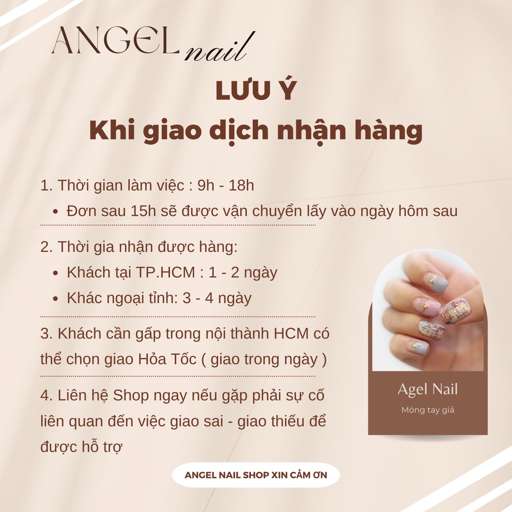 Bộ 24 móng giả form ngắn siêu cưng