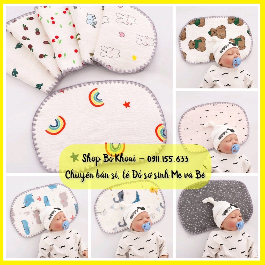 Gối xô MANNY 10 lớp  - Gối xô 10 lớp cao cấp cho bé  - Bố Khoai Store