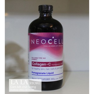 Nước Uống Collagen Lựu Neocell Collagen + C 473 ml Pomegranate Liquid Mỹ