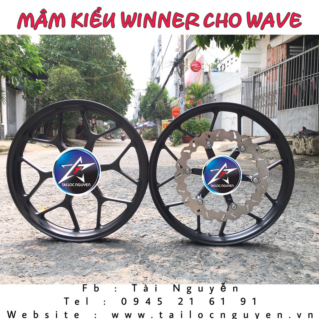 MÂM RAIDER KIỂU WINNER CHO XE WAVE KÈM ĐĨA 290MM