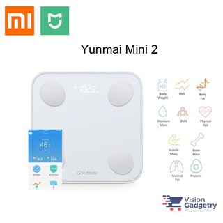 Cân Điện Tử Thông Minh Xiaomi Yunmai Mini 2 / Body Fat Scale 2 – Đo 17 chỉ số cơ thể, Kết nối App - Hàng Chính Hãng
