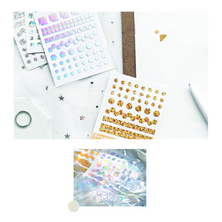 Hình dán laser - Laser Bronzing Sticker
