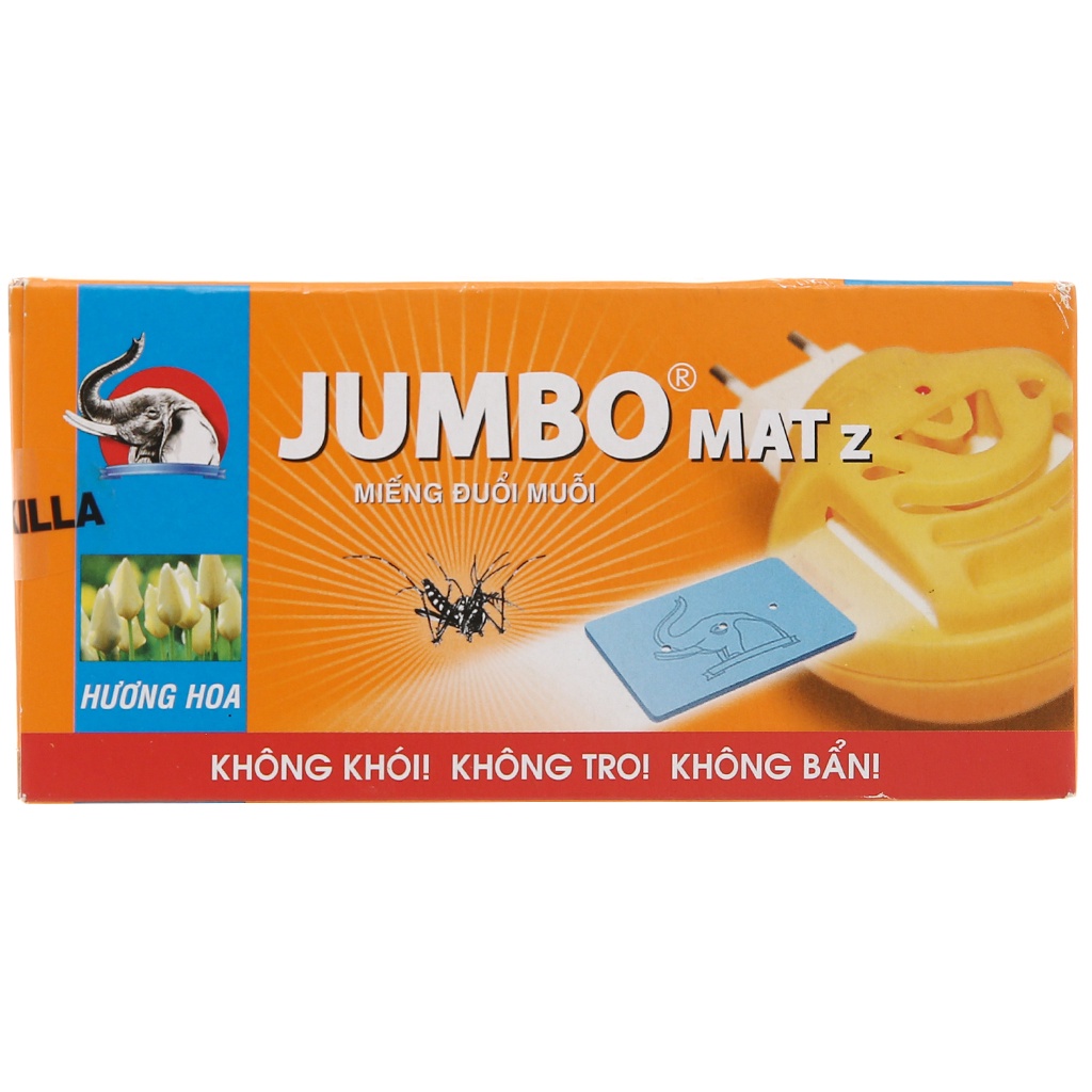 Miếng đuổi muỗi Jumbo MAT Z không khói 25g hộp 30 miếng