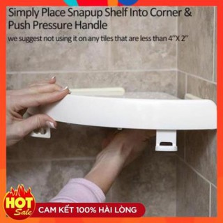 Kệ để đồ nhà tắm hút chân không hình tam giác | Kệ góc tam giác - Gia Dụng Thông Minh